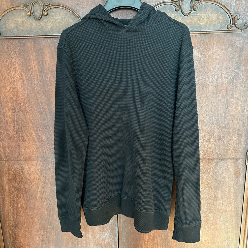 Old Navy Men's Gray Thermal Hoodie XS